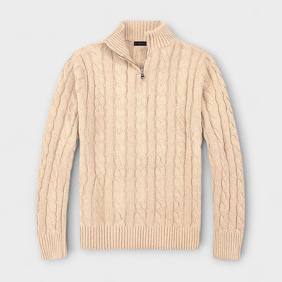 Eleganter Pulli mit Halbzipper