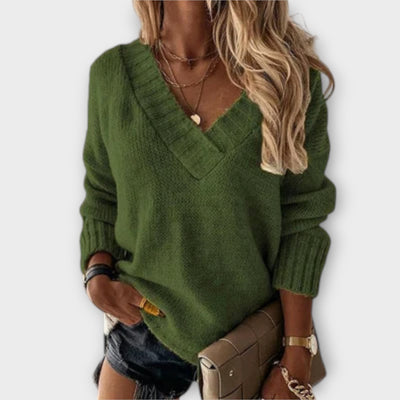 Jane - Pullover V-Ausschnitt Morbido