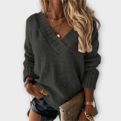 Jane - Pullover V-Ausschnitt Morbido