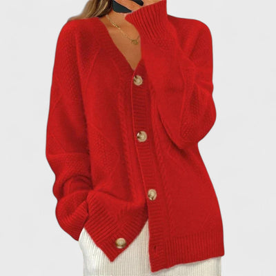 Éloise - Strickjacke aus Rippstrick
