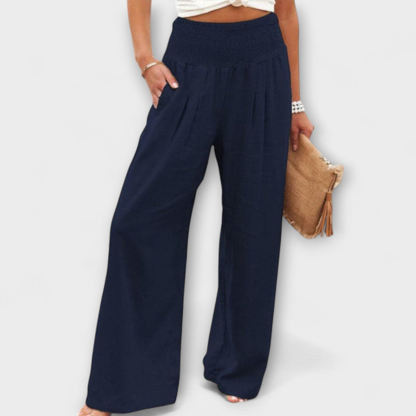Thearya - Weite Leinenhose Casual