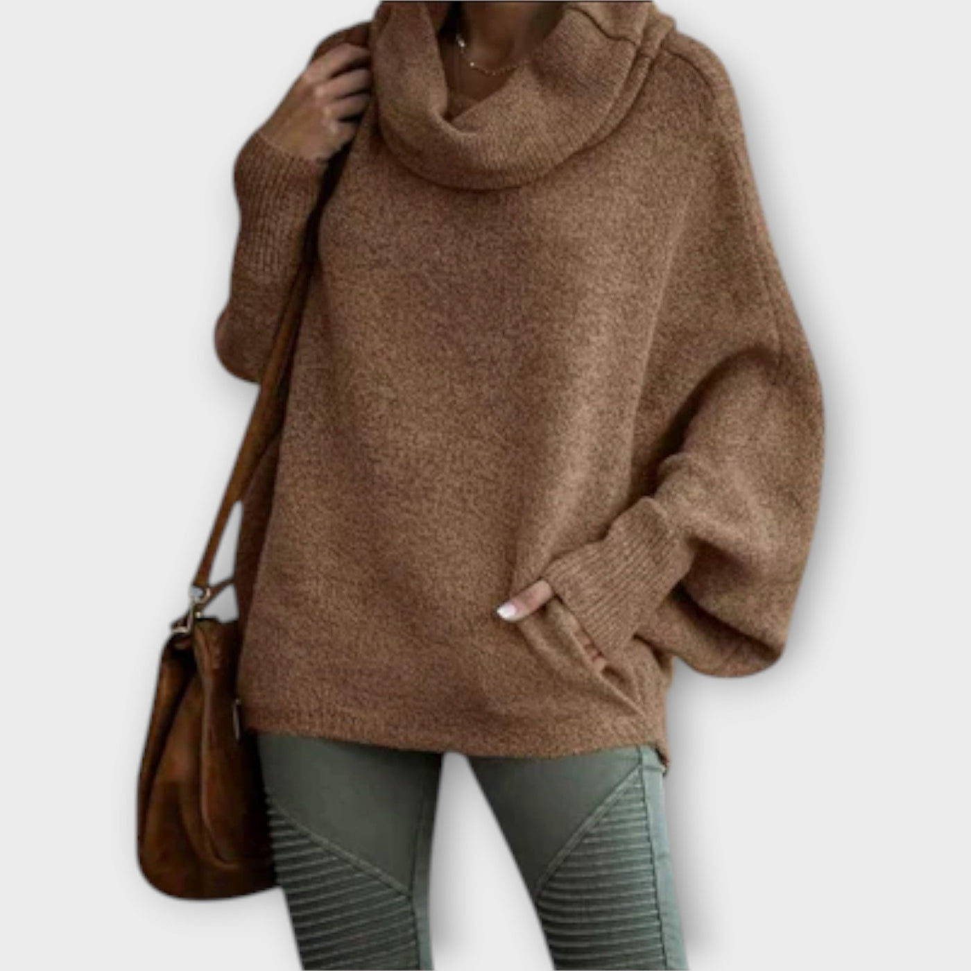 Ulrike - Eleganter Damenpullover im Schildkrötendesign