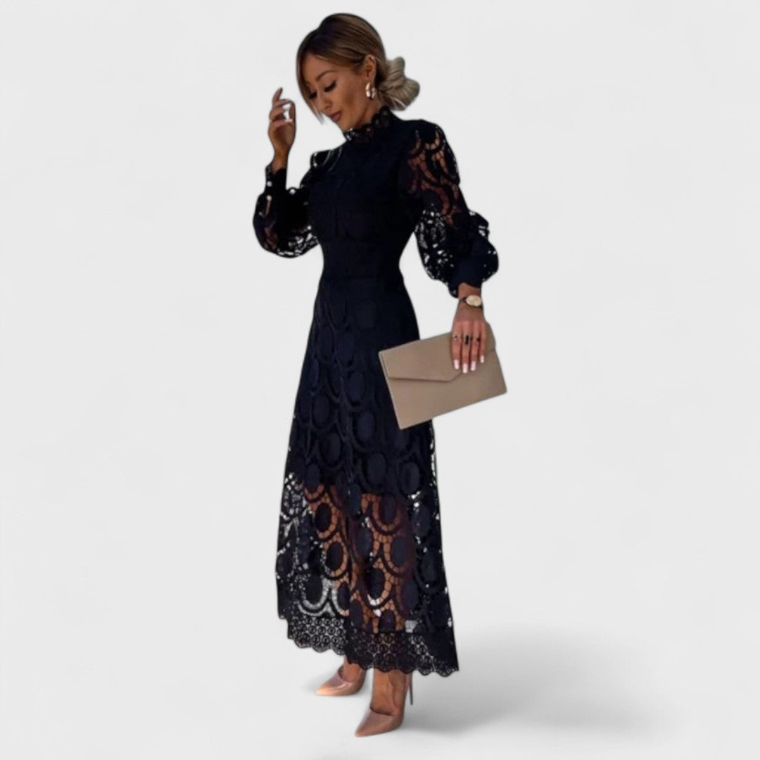 Élise - Kleid aus glänzendem und femininem Spitze