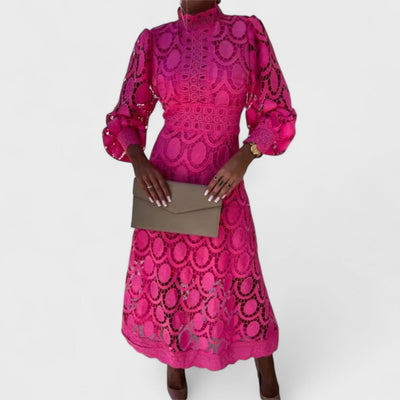 Élise - Kleid aus glänzendem und femininem Spitze