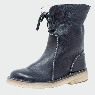 Wasserdichte Lederstiefel für Herren mit Wollfutter