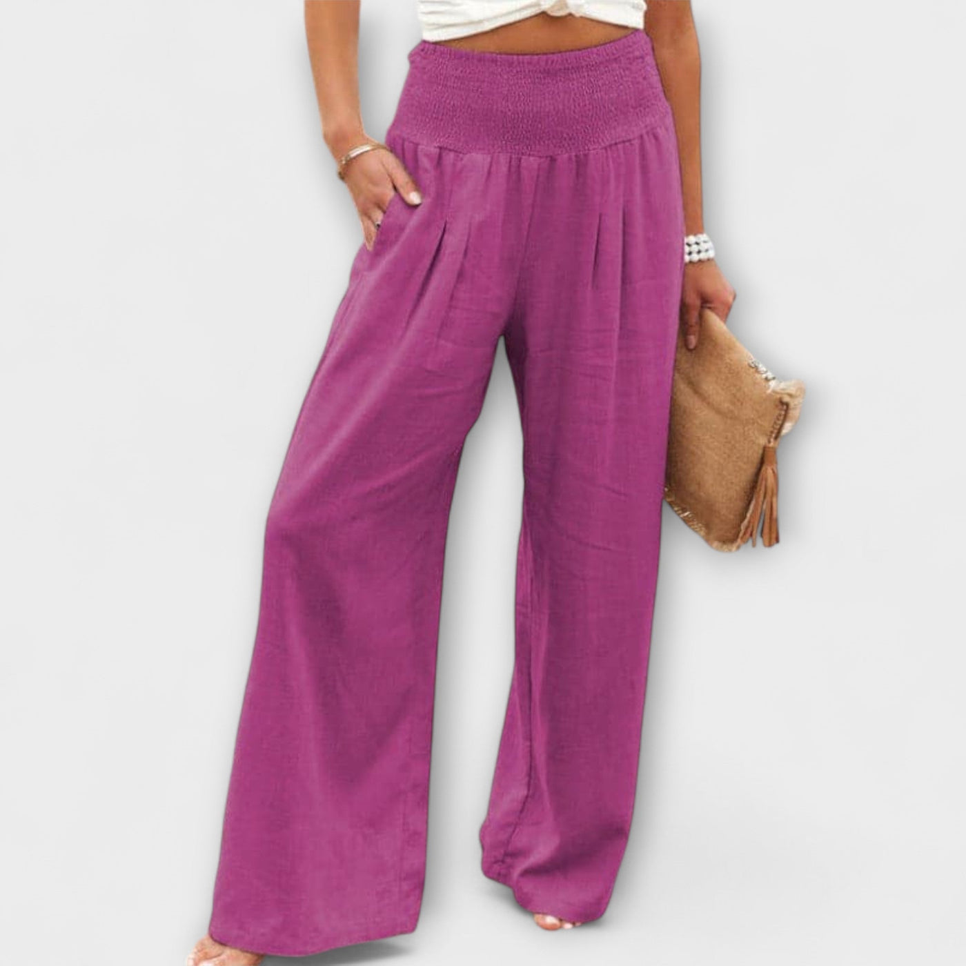 Thearya - Weite Leinenhose Casual