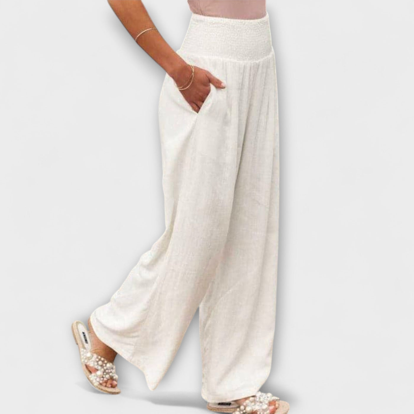 Thearya - Weite Leinenhose Casual