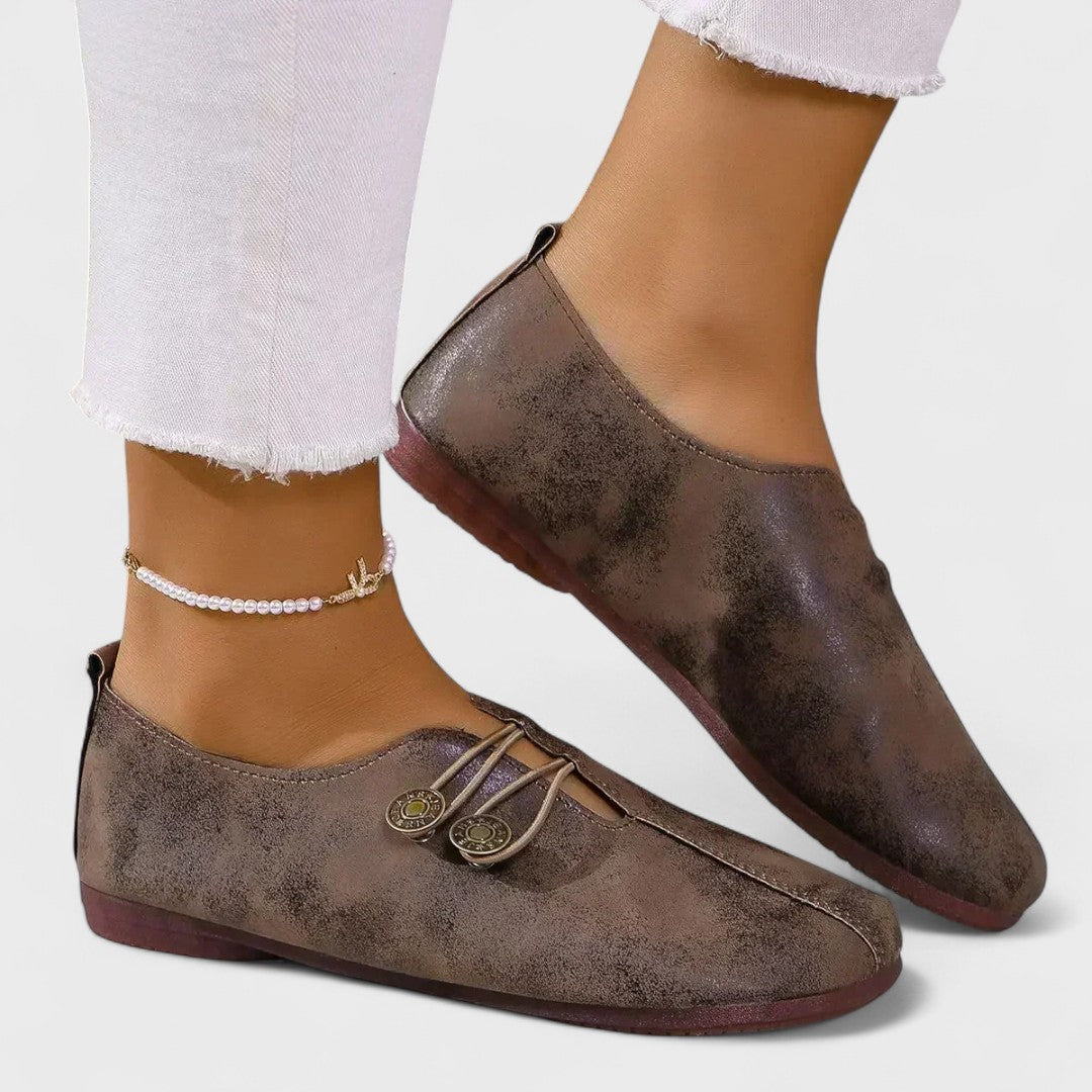 Lydia - Orthopädische Mokassins für Damen aus weichem Wildleder