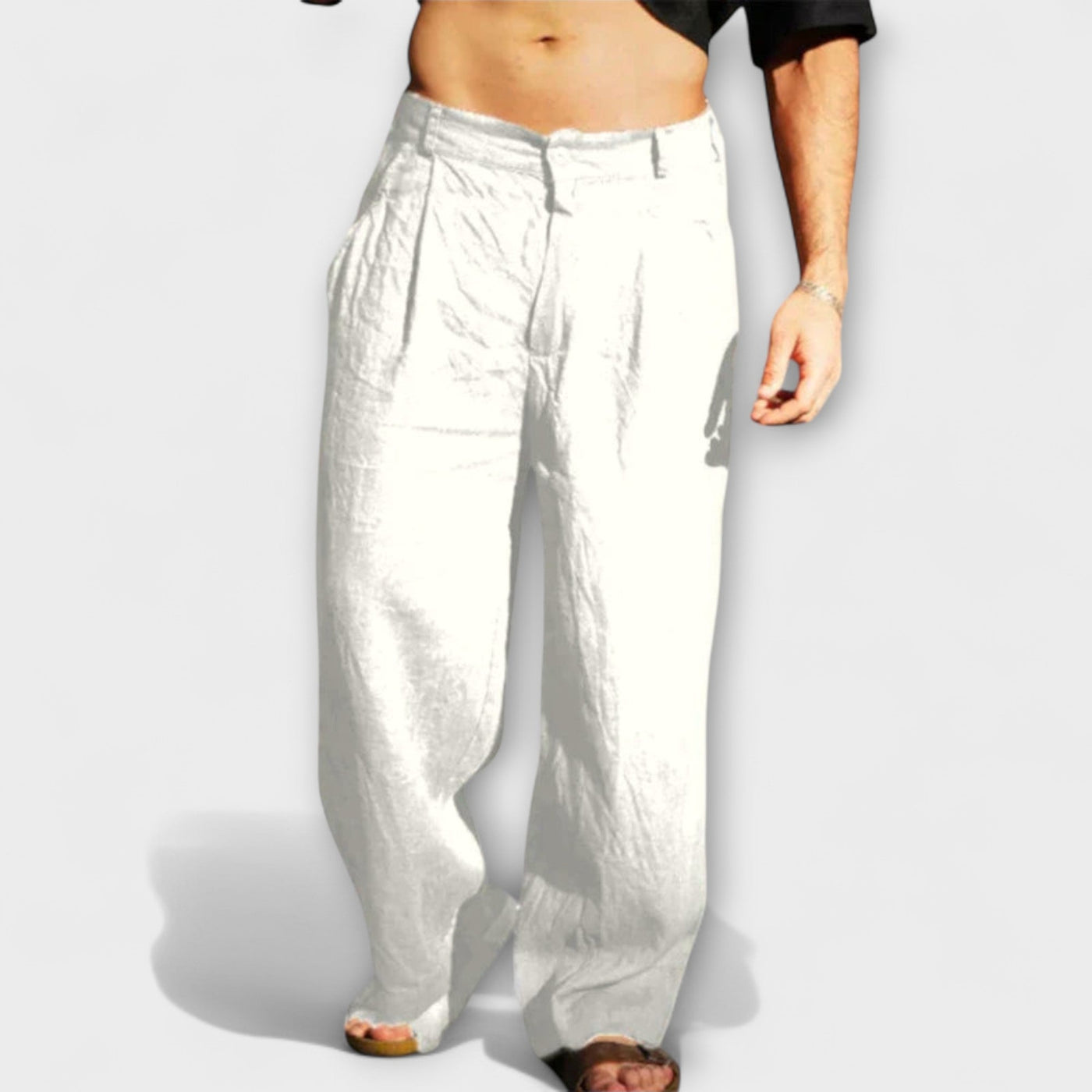 Weite Leinenhose