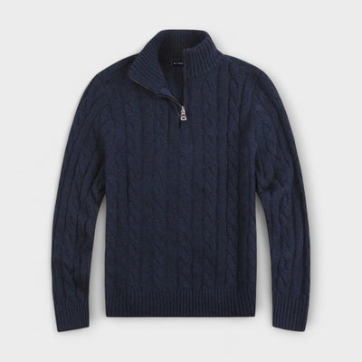 Eleganter Pulli mit Halbzipper