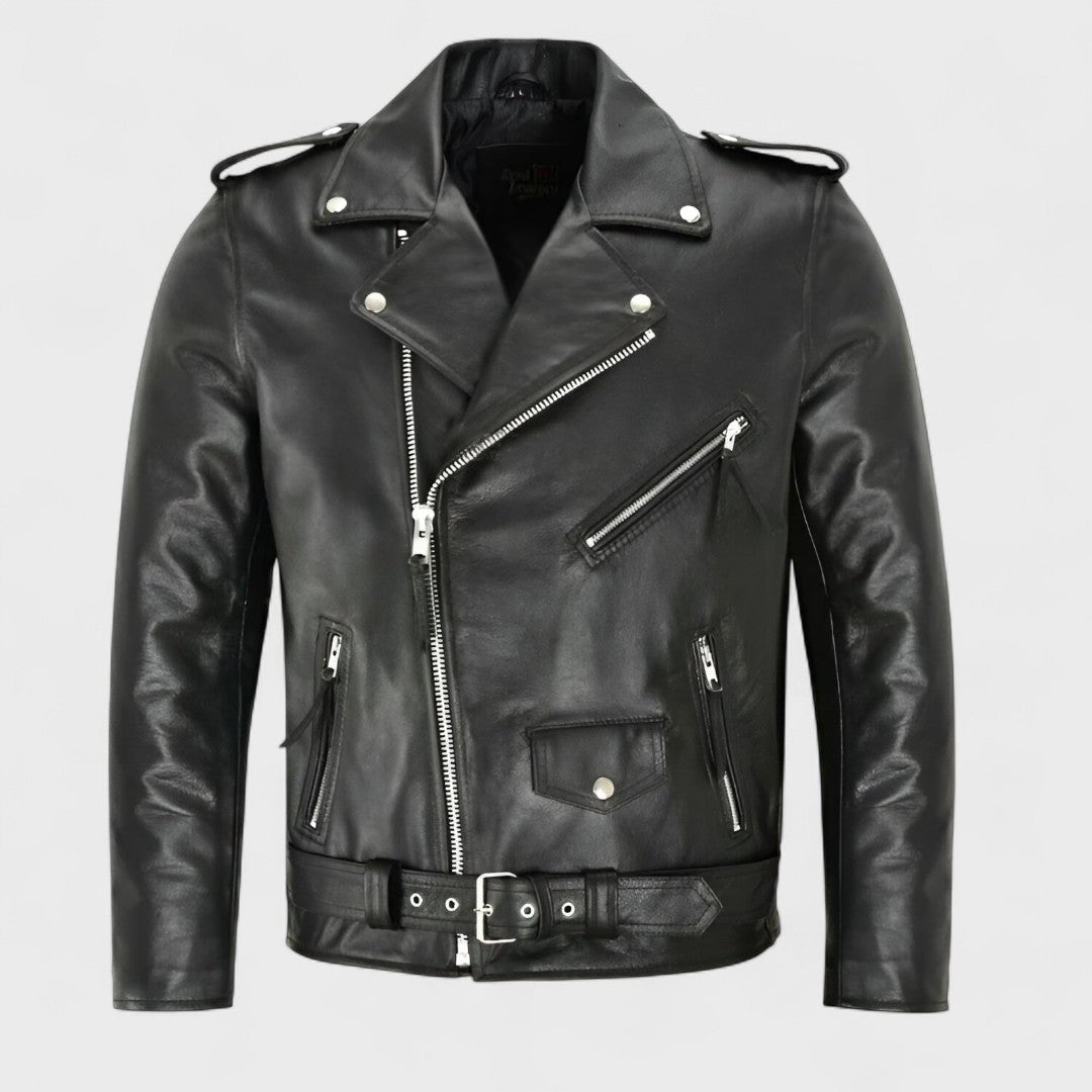 Austin - Klassische Biker-Lederjacke