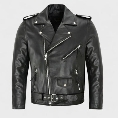 Austin - Klassische Biker-Lederjacke