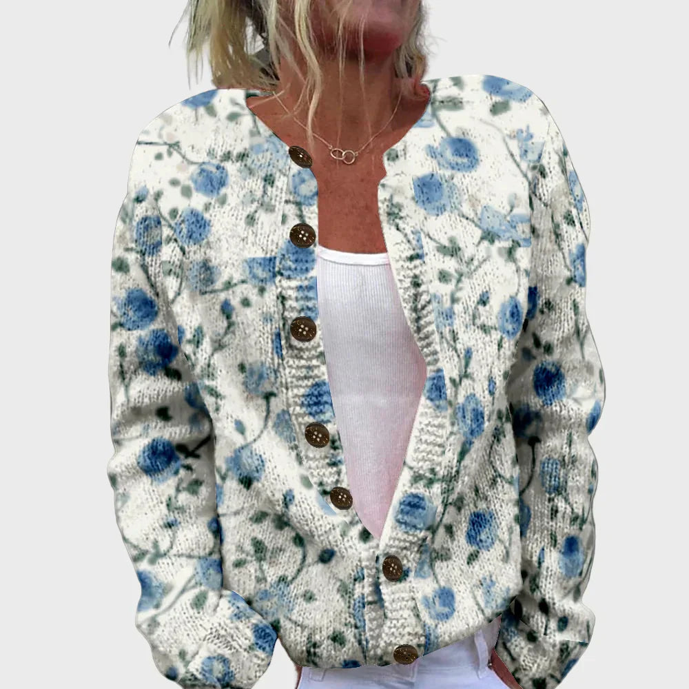 Modischer Strick-Gilet mit Muster