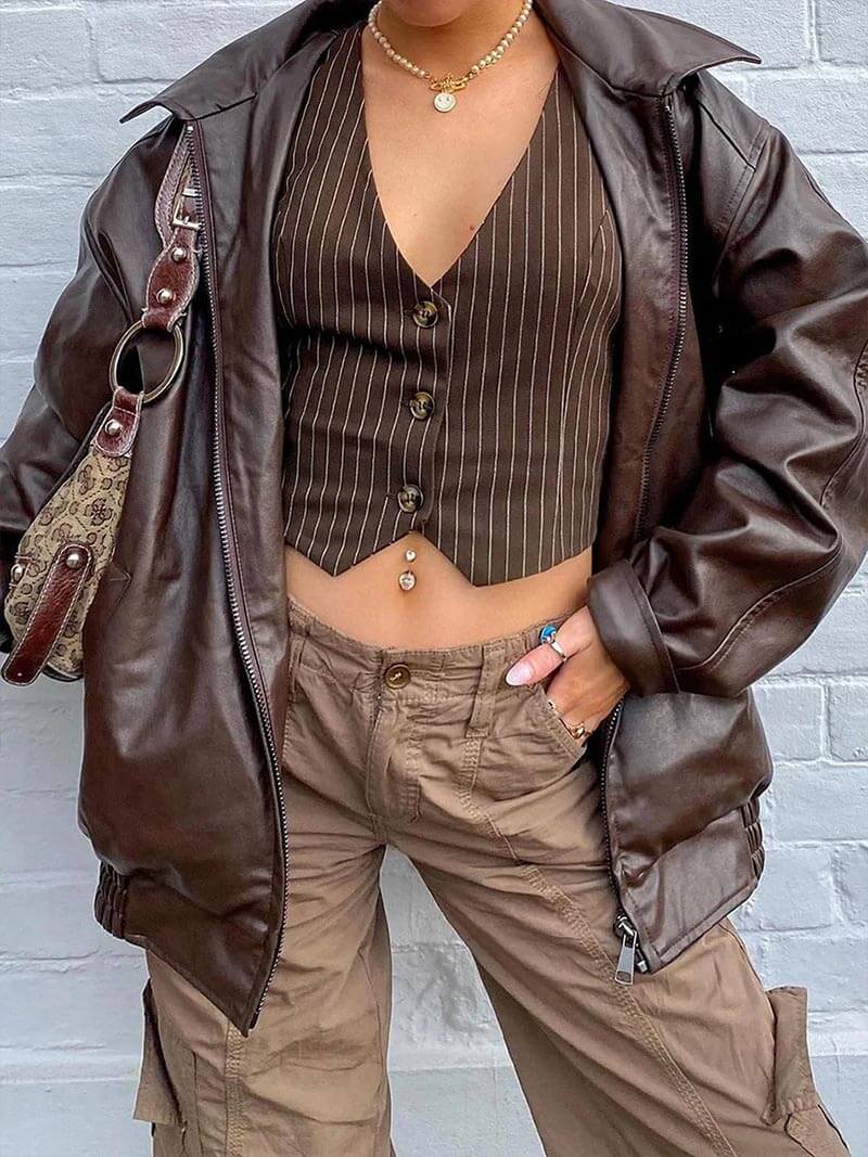 Lilli Jacke aus Synthetikleder