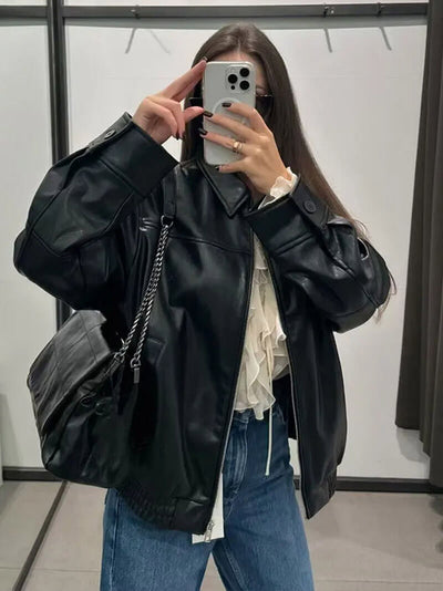 Lilli Jacke aus Kunstleder