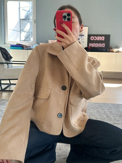 Giacca aus Faux Suede Marissa