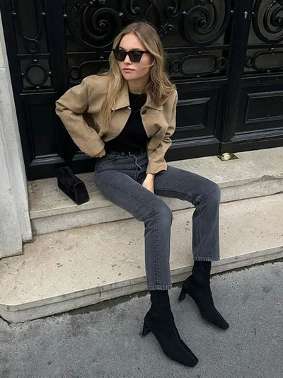 Giacca aus Faux Suede Marissa