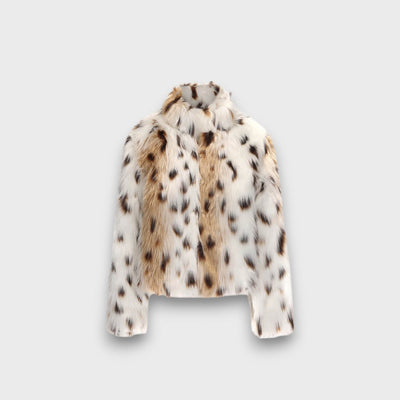 Leoline – Kunstpelzjacke mit Tierdesign