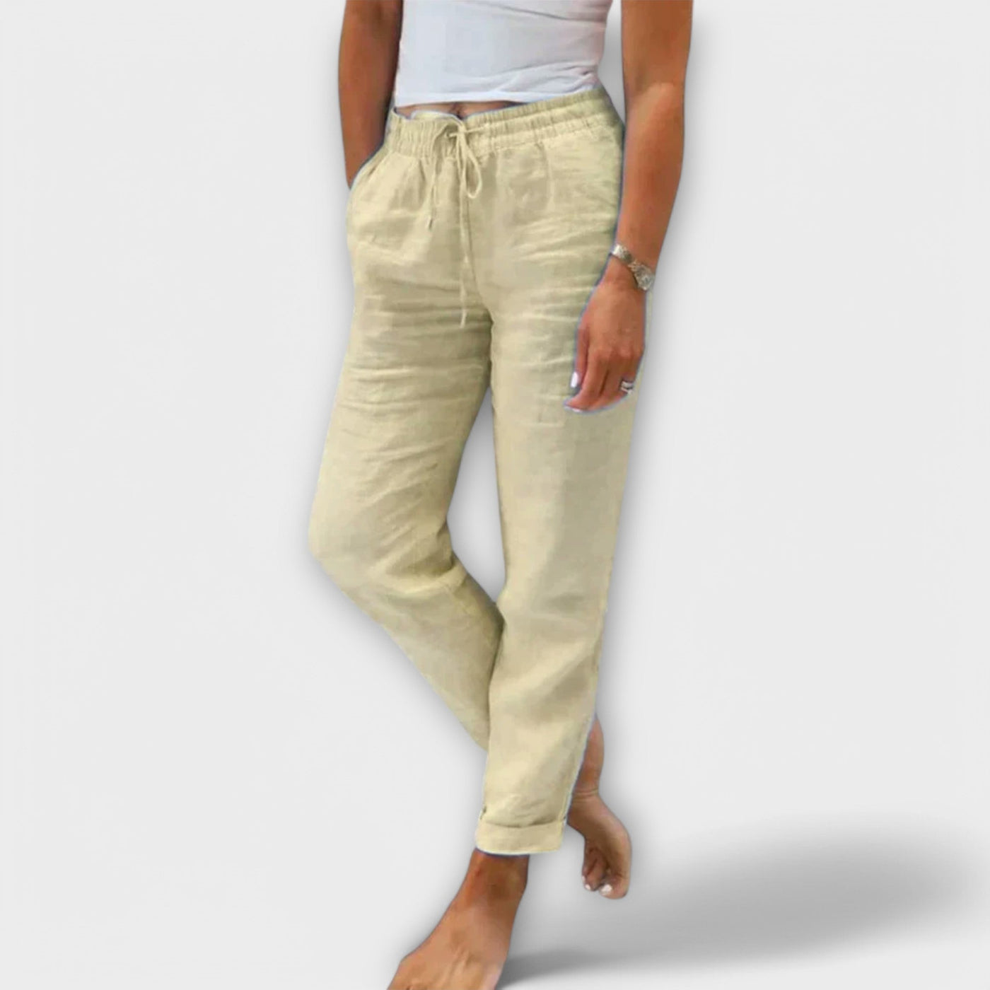Stacy - Leichte Leinenhosen