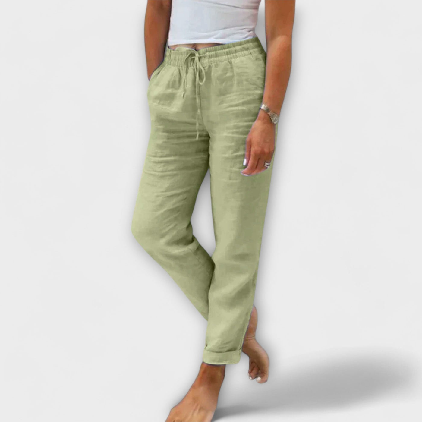 Stacy - Leichte Leinenhosen