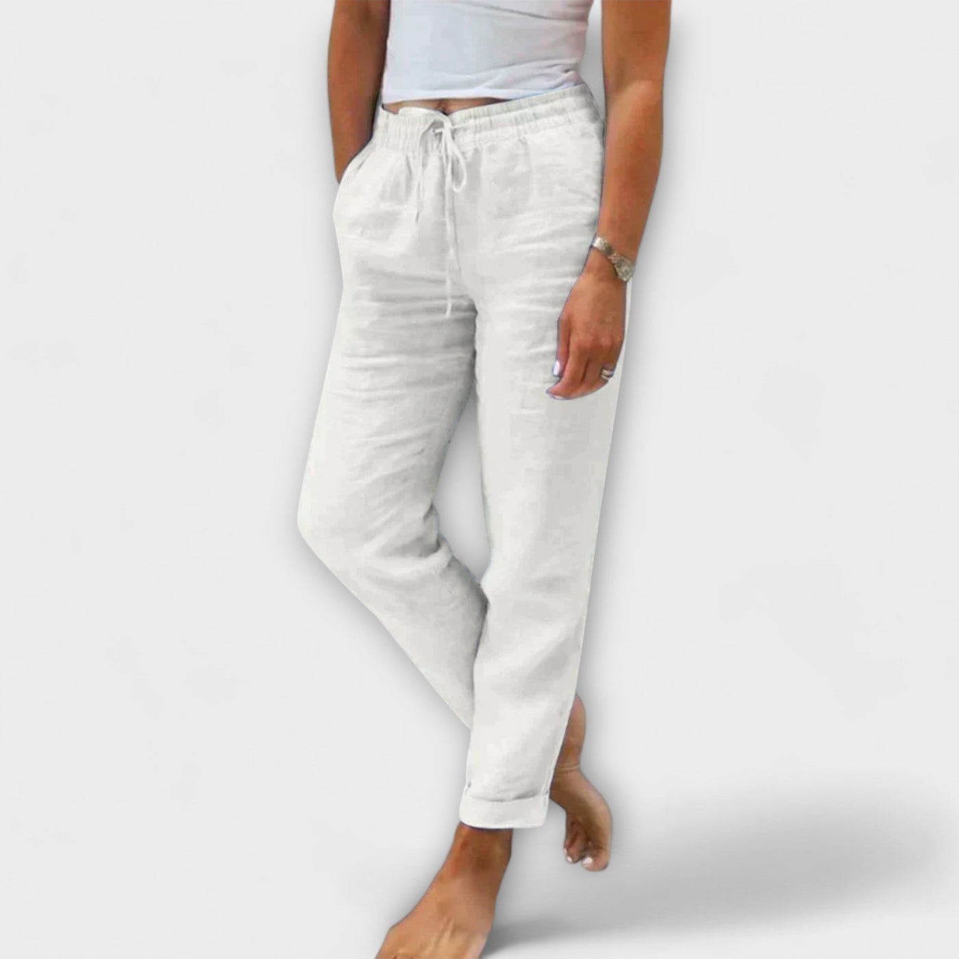 Stacy - Leichte Leinenhosen