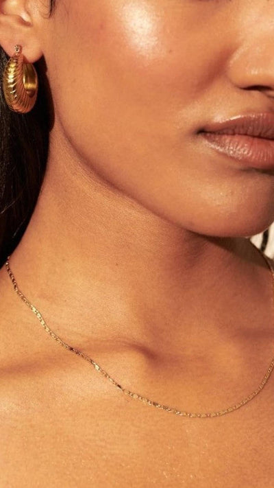 Sloane | Goldplattierte Creolen