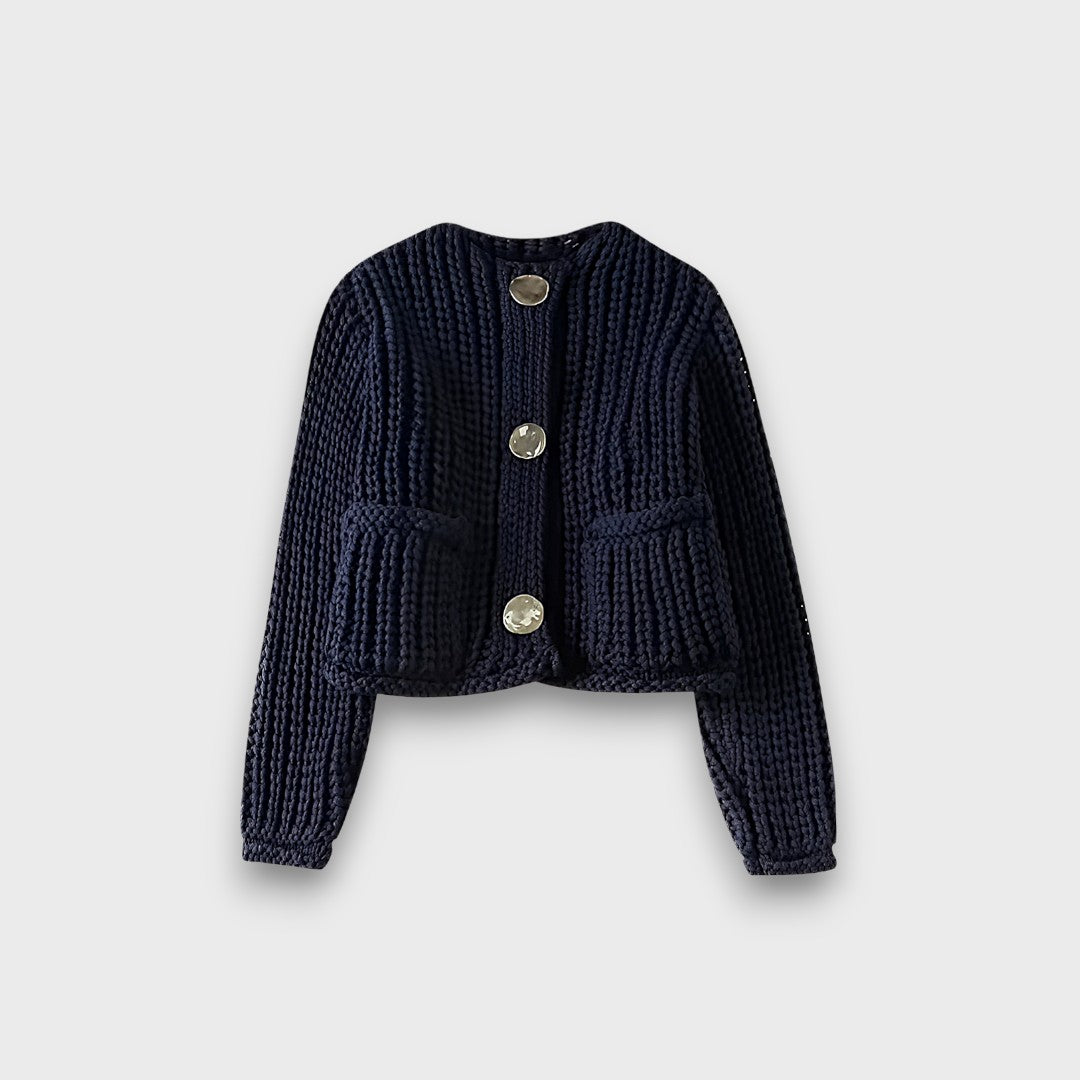 Moretta – Kurzer Cardigan aus grober Strick