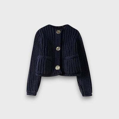 Moretta – Kurzer Cardigan aus grober Strick