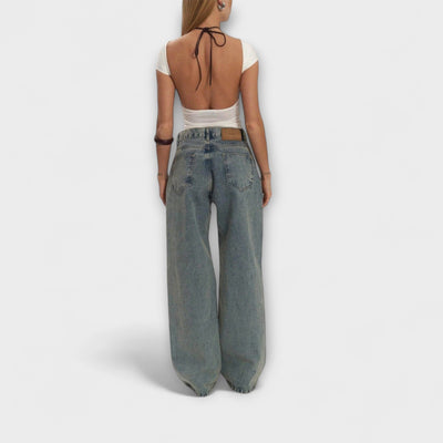 Rayne - Jeans in transparentem Denim Blau Trixie
