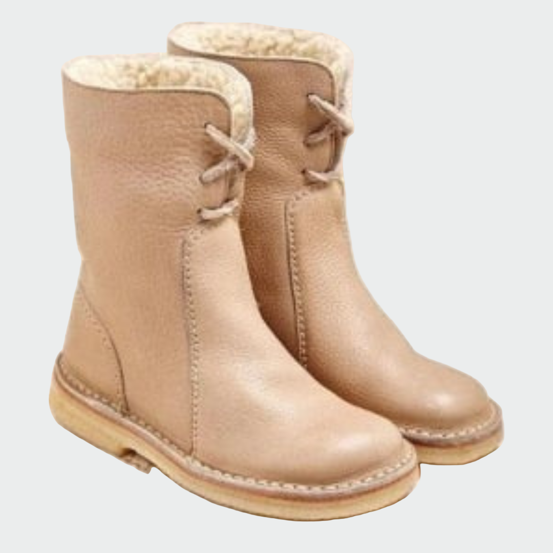 Wasserdichte Lederstiefel für Herren mit Wollfutter