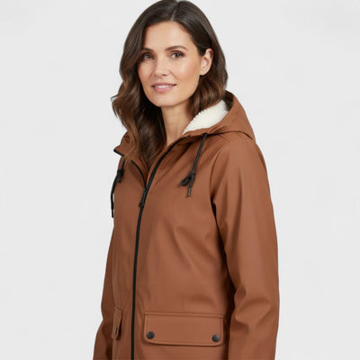Astrid - Regenparka mit Fleece-Futter