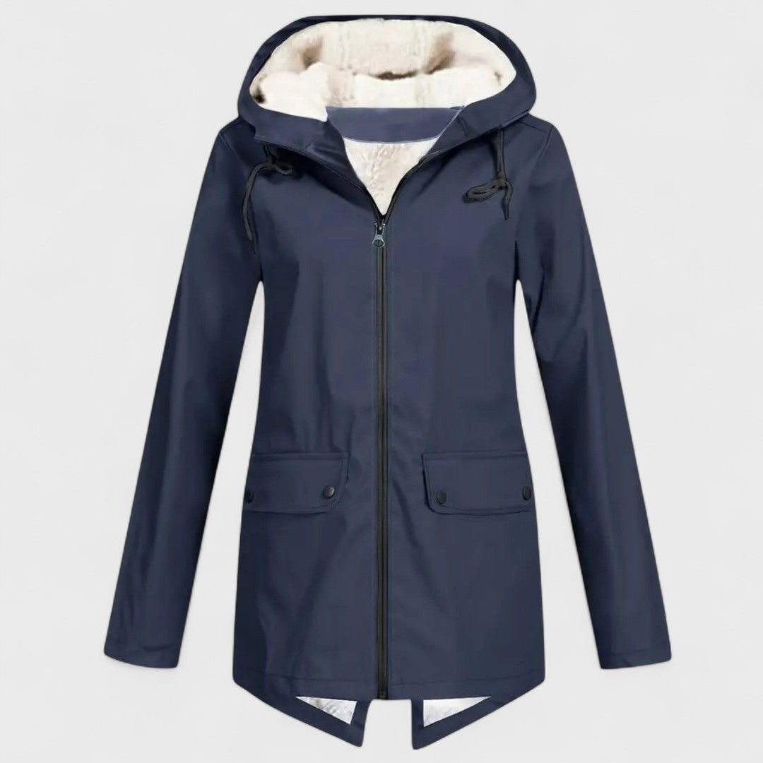 Astrid - Regenparka mit Fleece-Futter