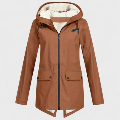 Astrid - Regenparka mit Fleece-Futter