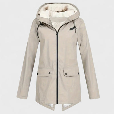 Astrid - Regenparka mit Fleece-Futter
