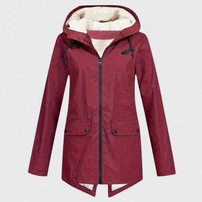 Astrid - Regenparka mit Fleece-Futter