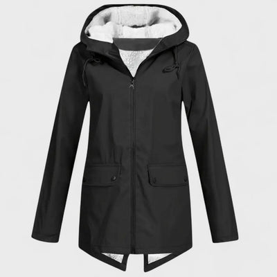 Astrid - Regenparka mit Fleece-Futter