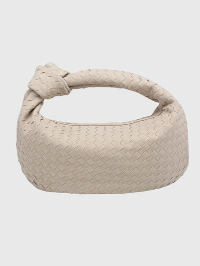 Celeste | Medium Suede Woven Bag with Knot
