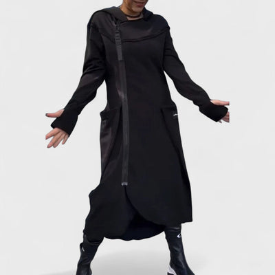 Mana - Langärmliges Kapuzenshirt mit Reißverschluss aus leichtem, atmungsaktivem Material