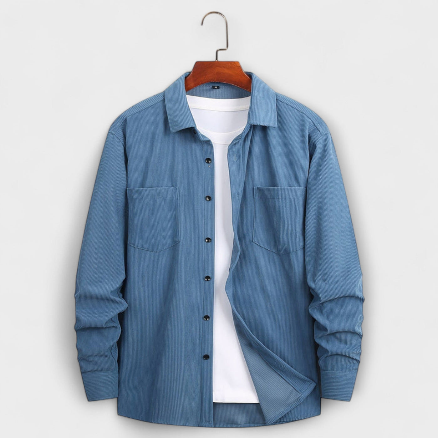 Cardigan aus Rippvelours