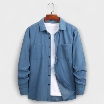 Cardigan aus Rippvelours
