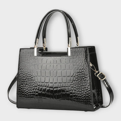 Gianna Boutique - Handtasche mit glänzendem Krokodil-Muster