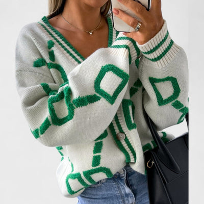 Bombay - Farbblock-Cardigan
