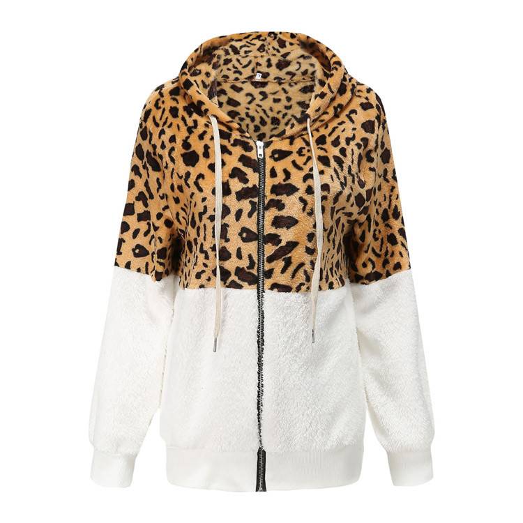 Lea - Fleece-Pullover mit Leoparden-Design