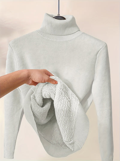 Zoe - Eleganter Pullover mit Hohem Kragen