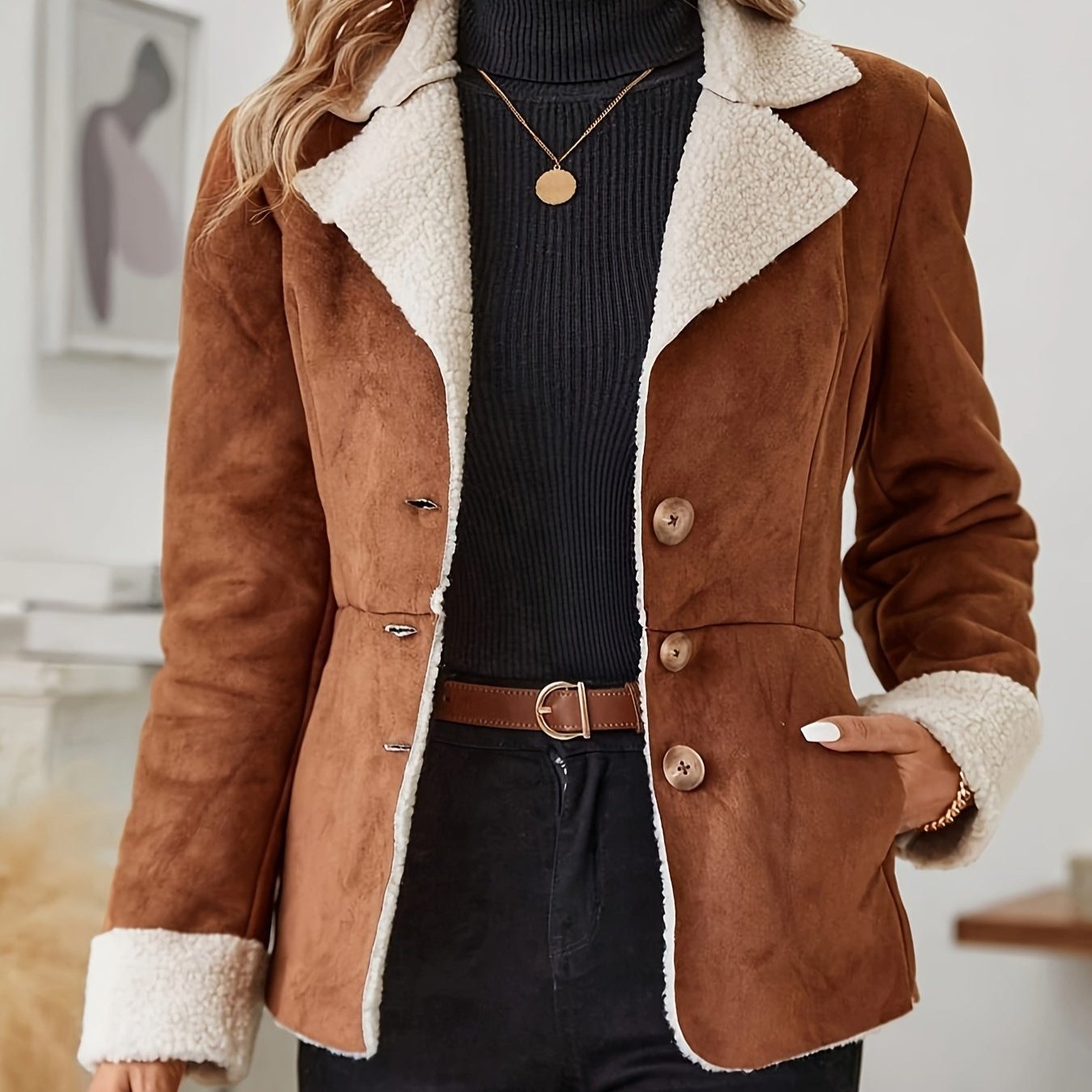 Isabella™ Damenjacke aus Kunstpelz