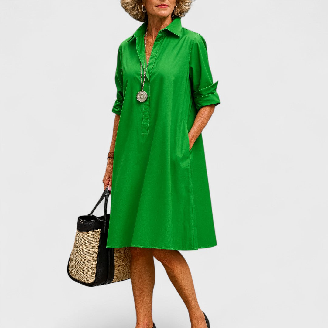 Bernadette - Elegantes Midi-Kleid mit zeitlosem Charme