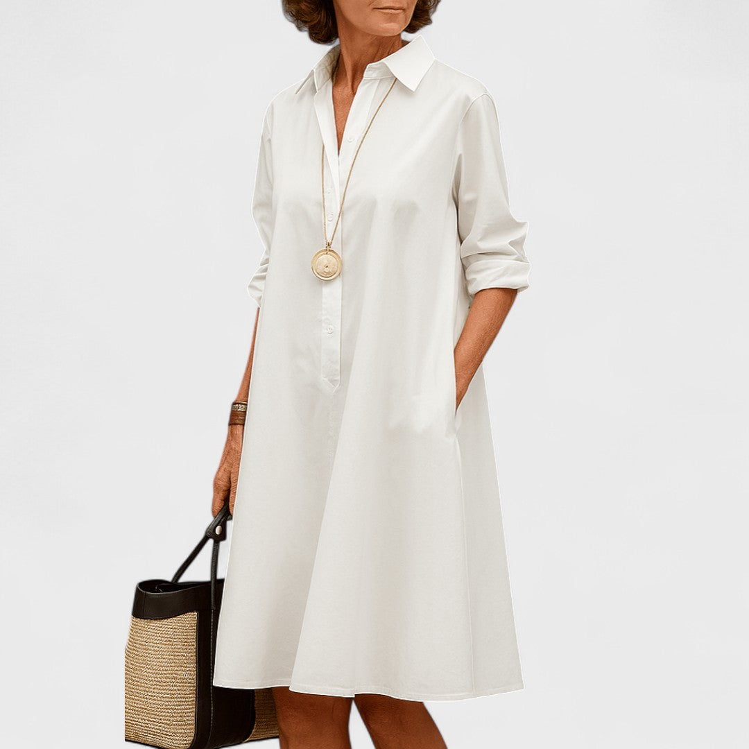 Waltraud - Elegantes Midi-Kleid aus Premium-Qualität für einen zeitlosen Stil
