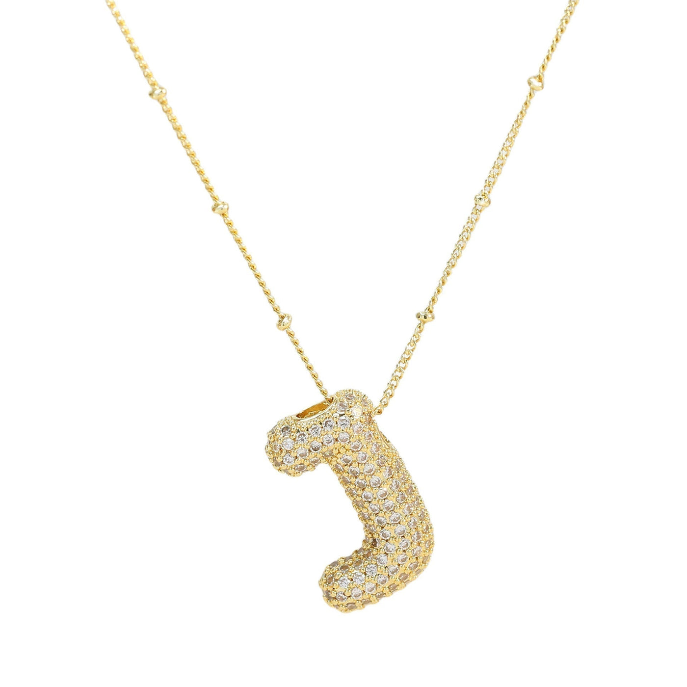 Savannah | Halskette mit Buchstaben in Diamantblase