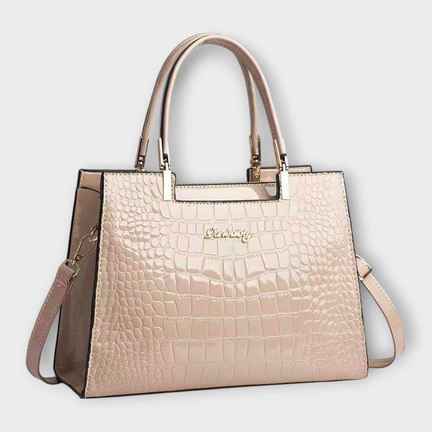 Gianna Boutique - Handtasche mit glänzendem Krokodil-Muster