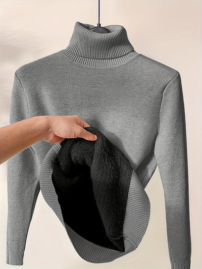 Zoe - Eleganter Pullover mit Hohem Kragen